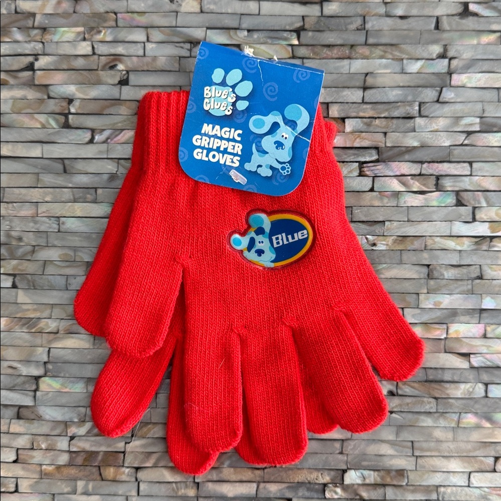 Blues Clues Magic Gripper stretchable kids Red Gloves